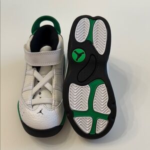 NEW Jordan 6 Rings "White/Lucky Green/Black" Toddler Boys' Shoe